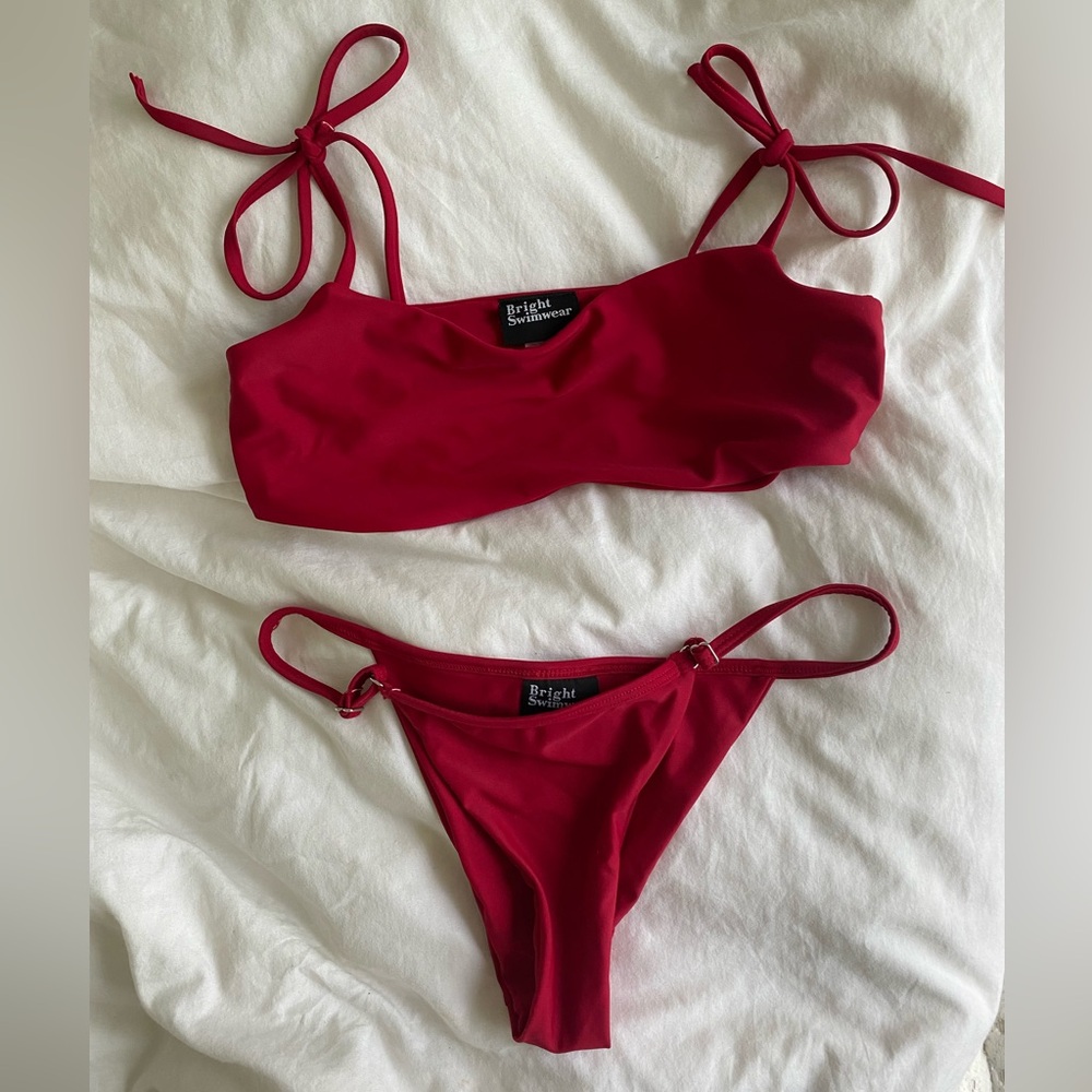Bright Red Bikini - image 1